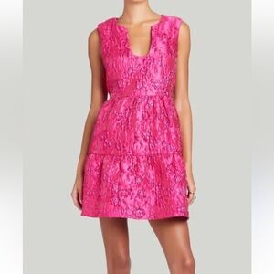 Amanda Uprichard Fuchsia A-Line Dress
